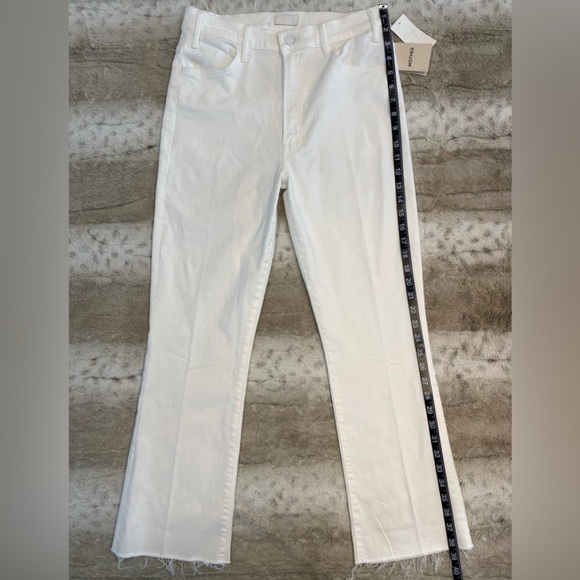 MOTHER The Hustler High Waist Fray Hem Ankle Color:Fairest Of Them All - Picture 10 of 15